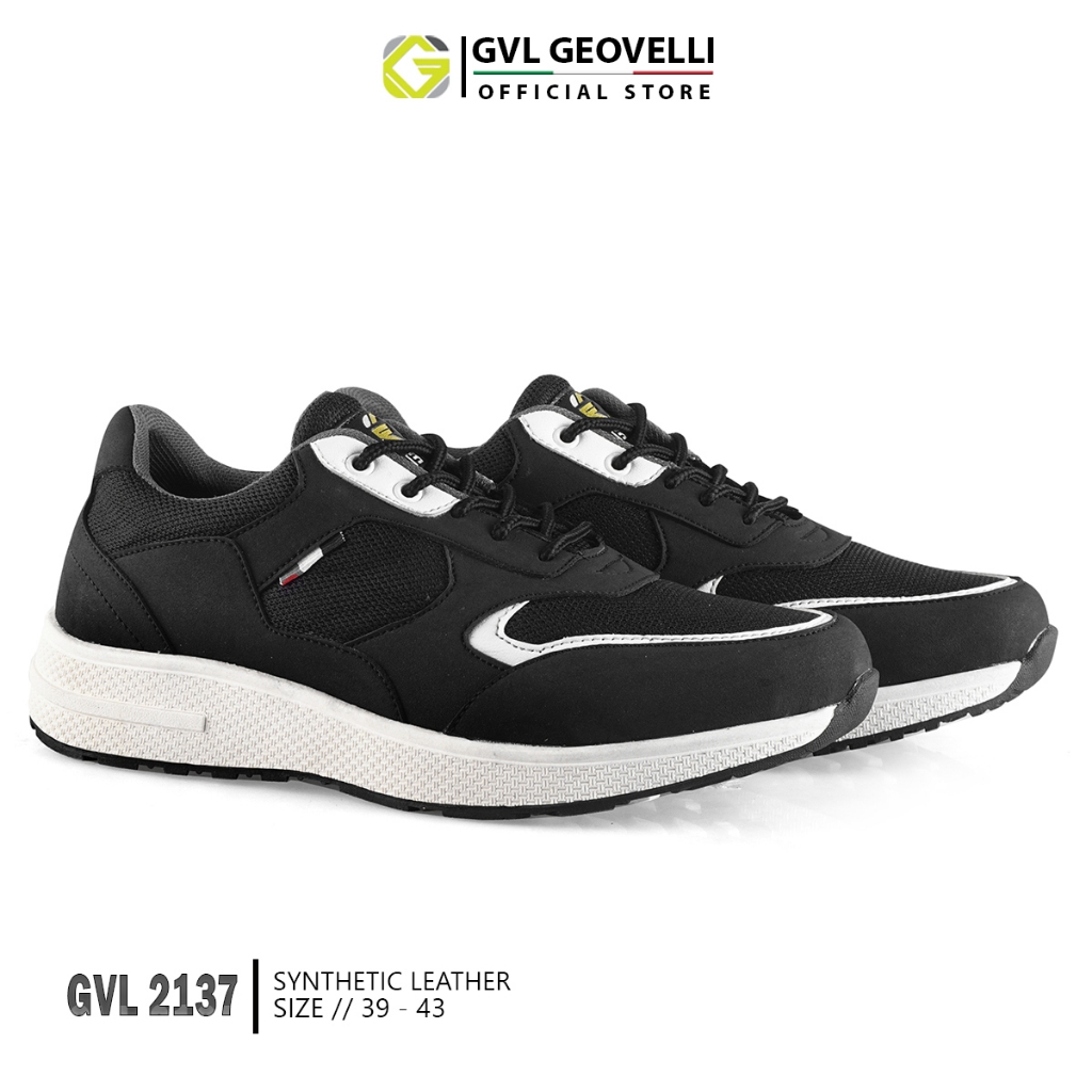 GVL Geovelli Sepatu Sneakers Casual Pria Favorit