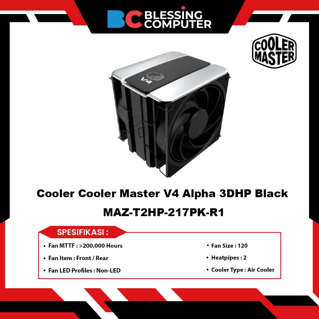 Cooler Cooler Master V4 Alpha 3DHP Black MAZ-T2HP-217PK-R1