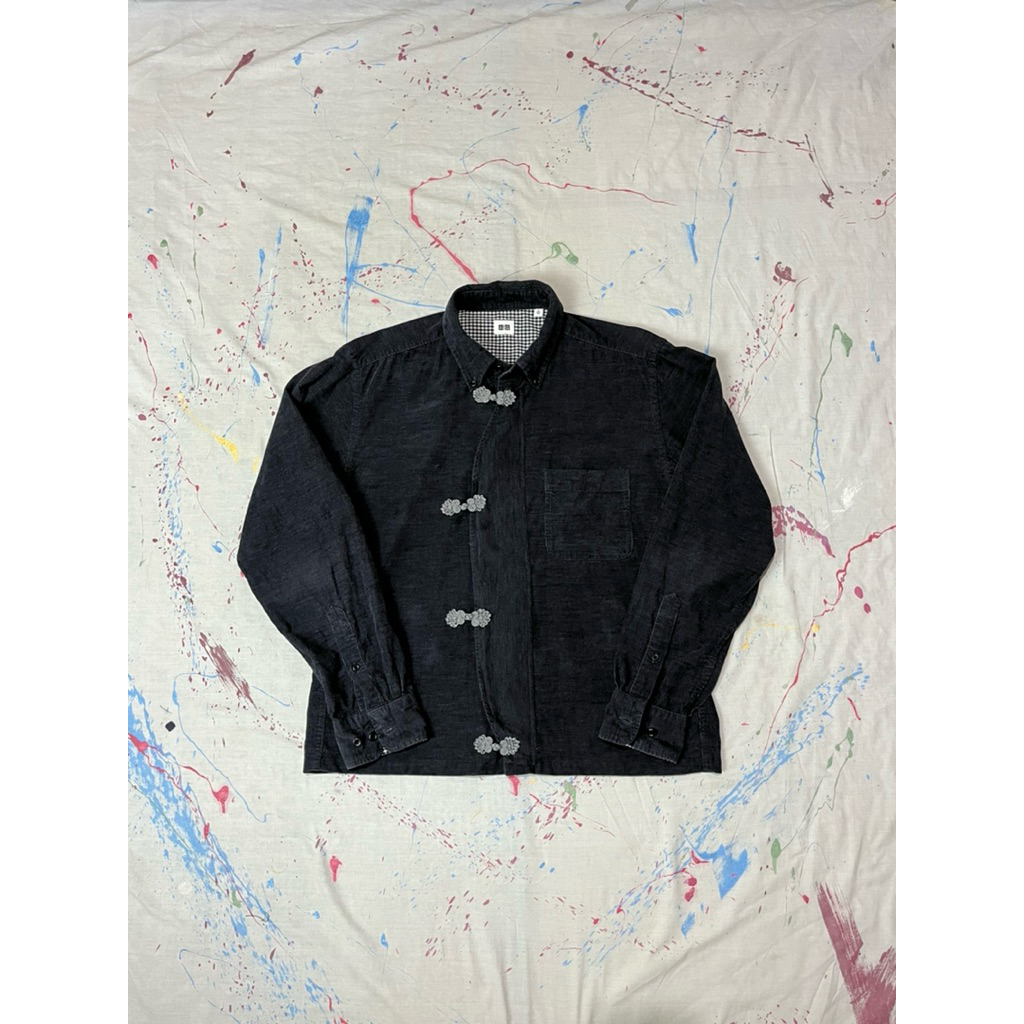 Uniqlo corduroy CHEONGSAM BOXY Shirt !
