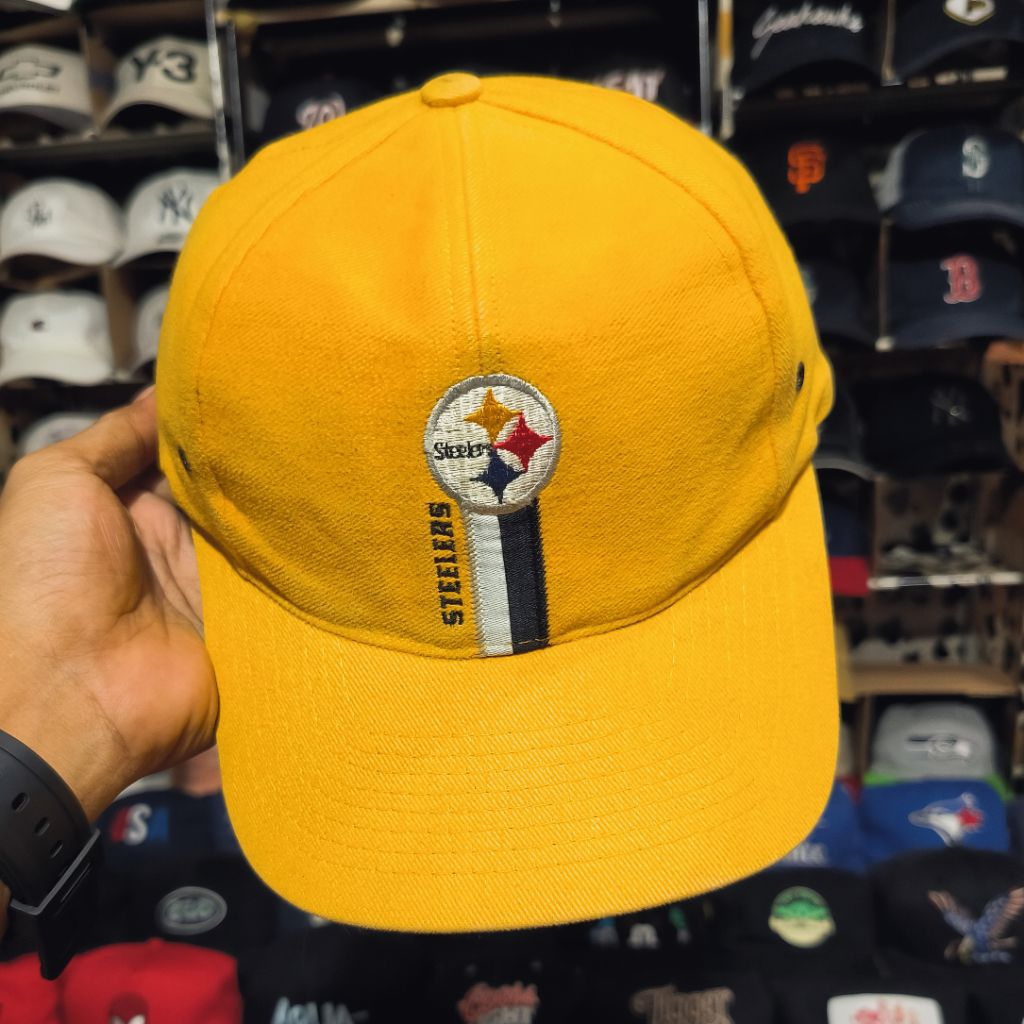 Topi vintage logo 7 Pittsburgh steelers NFL