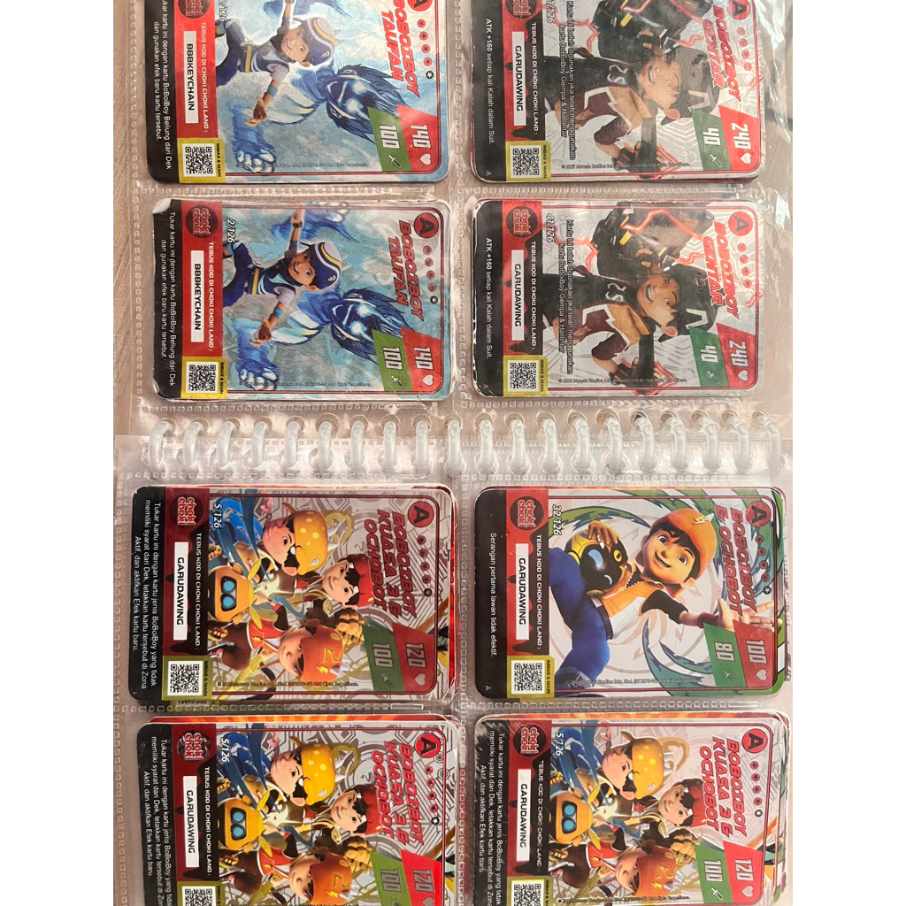 BELI 5 GRATIS 1 KARTU BOBOIBOY CHOKI CHOKI BOBOIBOY CARD / BOBOIBOY GALAXY CARD CHOKICHOKI