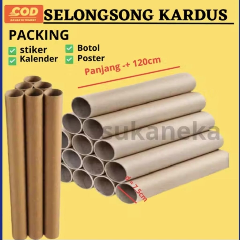 selongsong kardus bekas plastik wraping