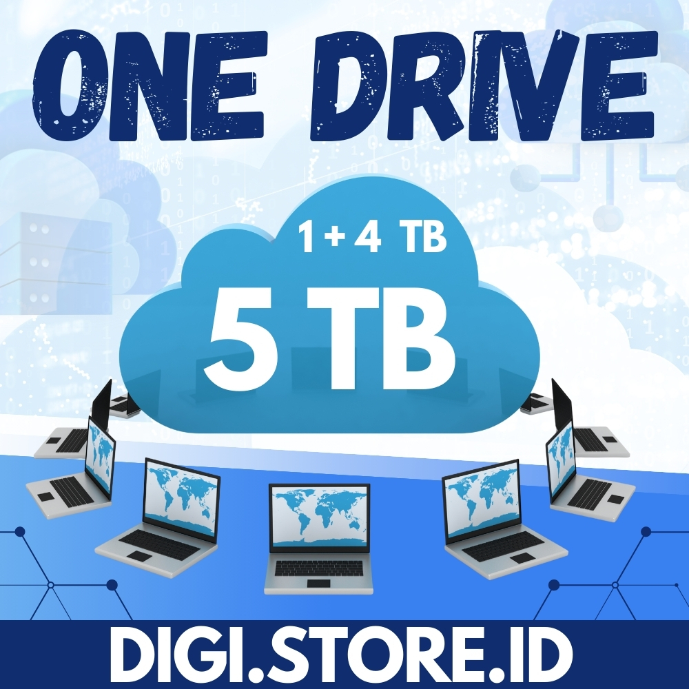 OneDrive 1 + 4 TB (Total 5TB) – Akun Pribadi - Support Renewal
