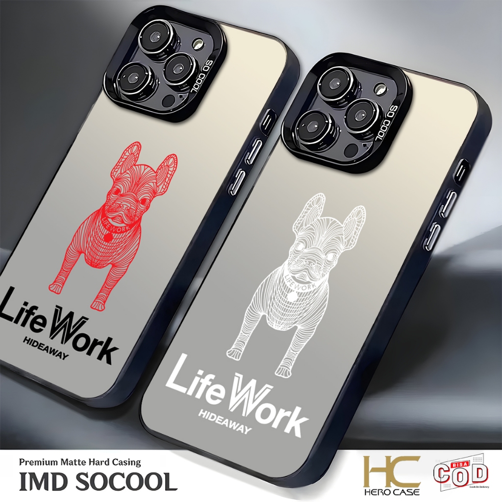 TS CODE PREMIUM MATTE HARD CASE ANTISHOCK CASING HP AESTHETIC LIFE WORKS CASE FOR XIAOMI REDMI 15 15