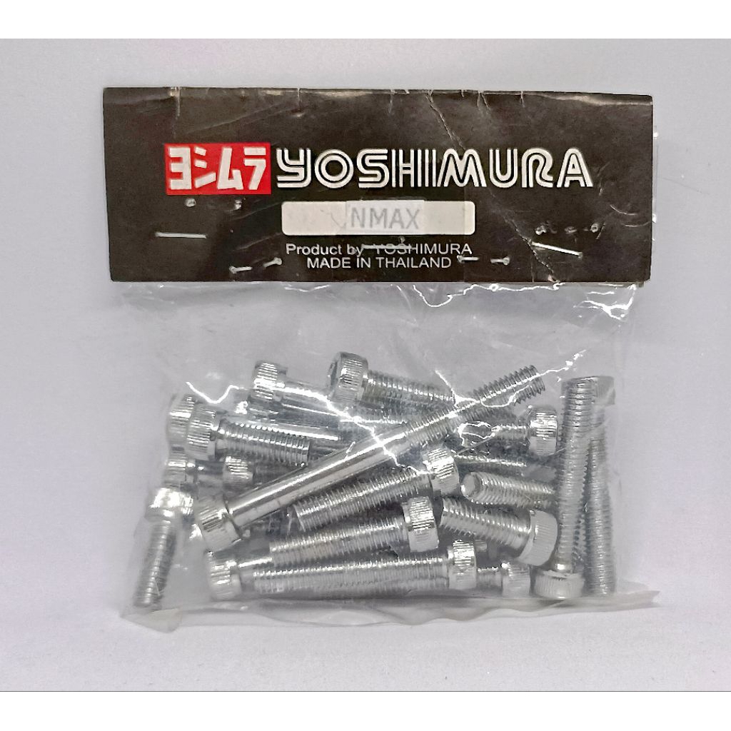 BAUT MESIN CROM NMAX  TOPI / L YOSHIMURA SATU SET KANAN KIRI