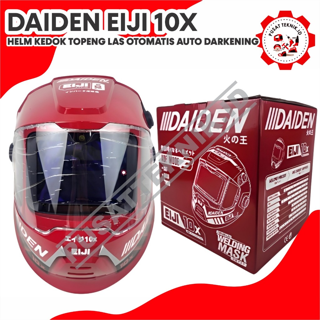 Helm Las Otomatis DAIDEN EIJI 10X Automatic Welding Helmet EIJI 10 X Helem Kedok Topeng Las Auto EIJ
