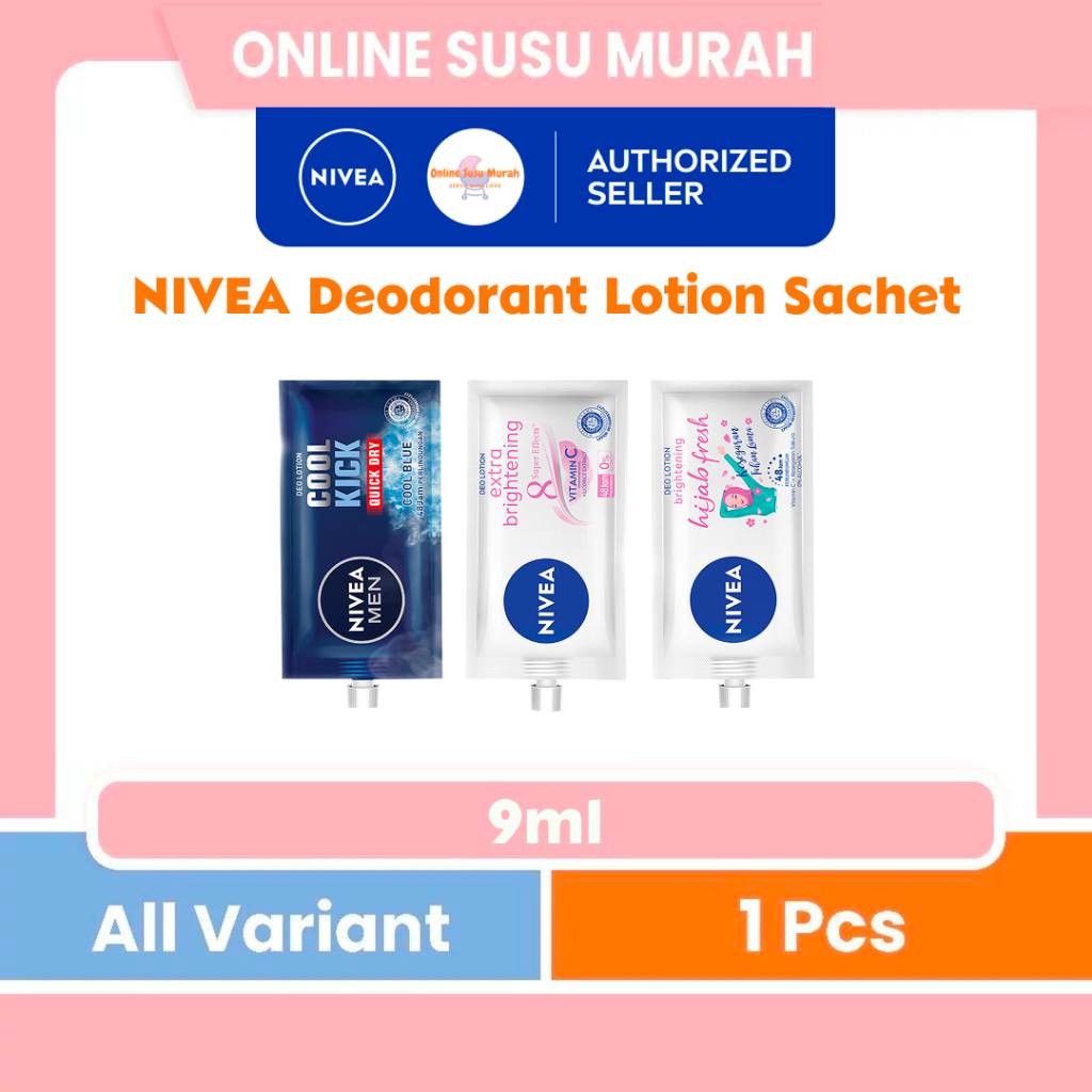 NIVEA DEODORANT HIJAB FRESH DEODORANT LOTION 9ML - MENGANDUNG MINYAK BIJI BUNGA MATAHARI PRLA