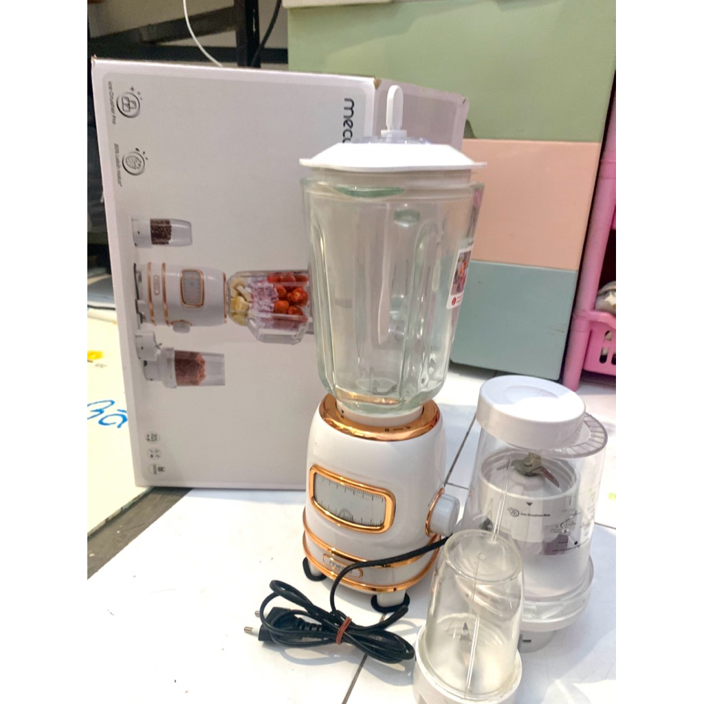 4 in 1 Mecoo blender, ice crusher juicer, blender bumbu halus, 1x pakaiii