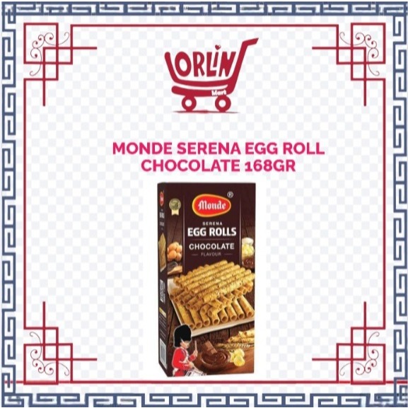MONDE SERENA EGG ROLL CHOCOLATE 168GR/MONDE/EGG ROLL
