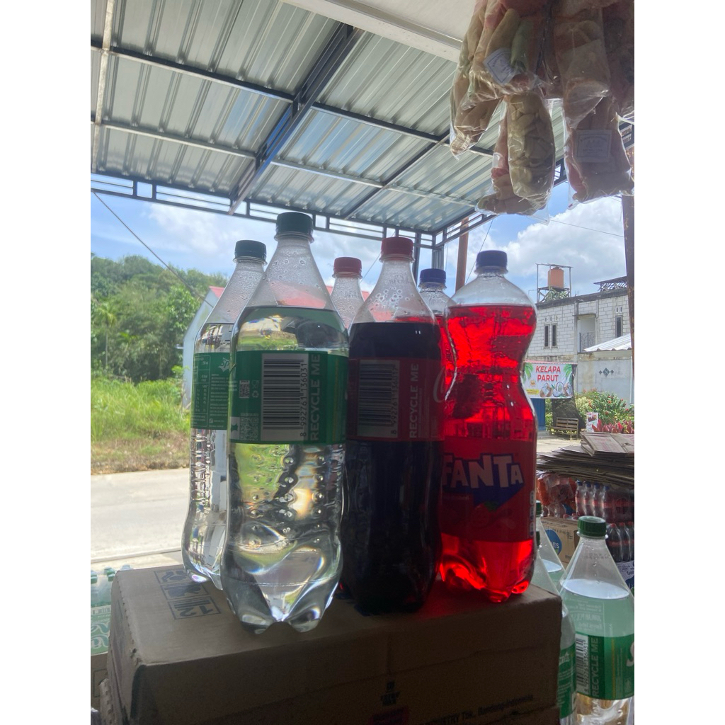 Minuman Soda Fanta, Sprite, Coca cola ukuran 1500ml