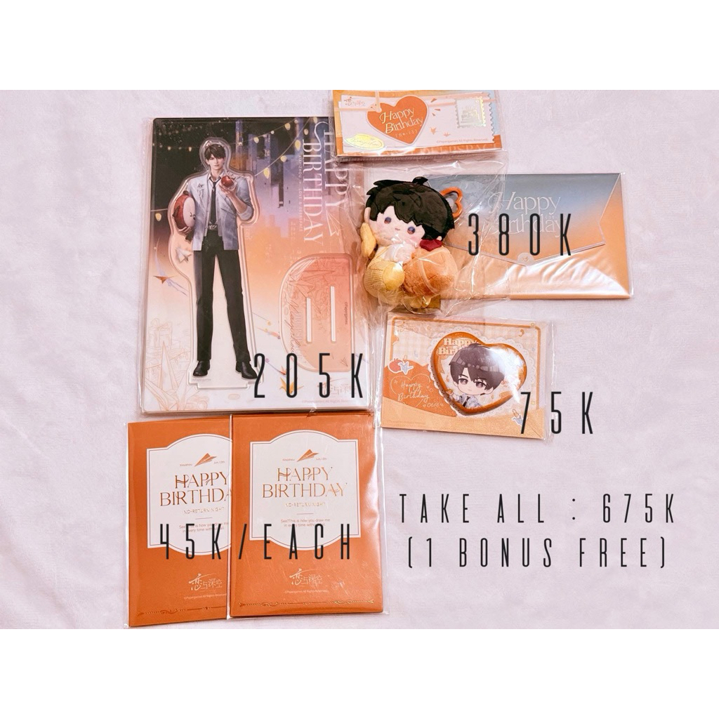 LOVE AND DEEPSPACE Official Merch - Birthday 2025 Caleb