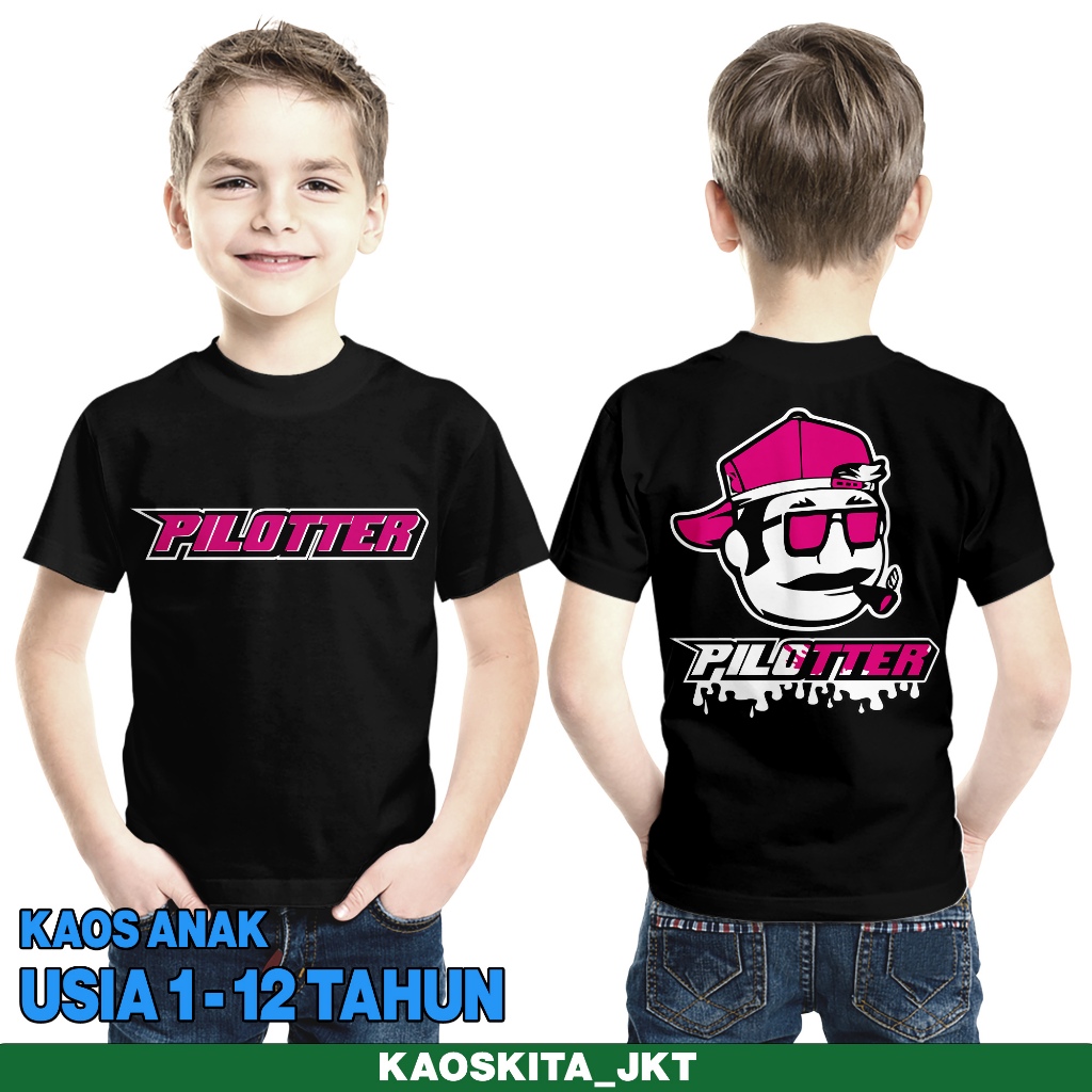 T-SHIRT KAOSKITA_JKT Edisi "PILLOTER V2"100%PREMIUM /Kaos Anak/Perang Pilloter Genk/thermo king/kaos