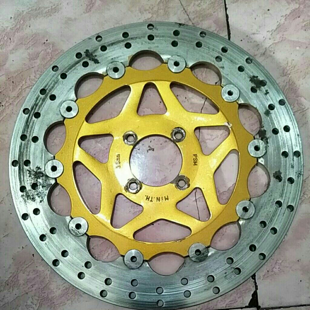 PIRINGAN CAKRAM PSM SERI PERTAMA SHOGUN 110 SATRIA 2T HIU LUMBA THUNDER 320 MM FLOATING SECOND