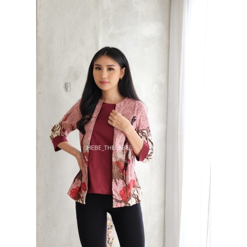 Batik Cheongsam Couple Pria Wanita Set