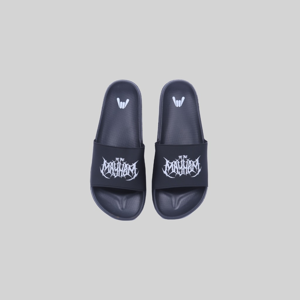 MAYHEM Sandal Slide Ostra Black