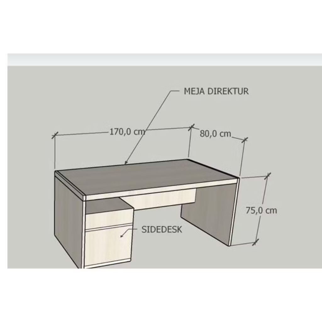 Meja Direktur minimalis Modern