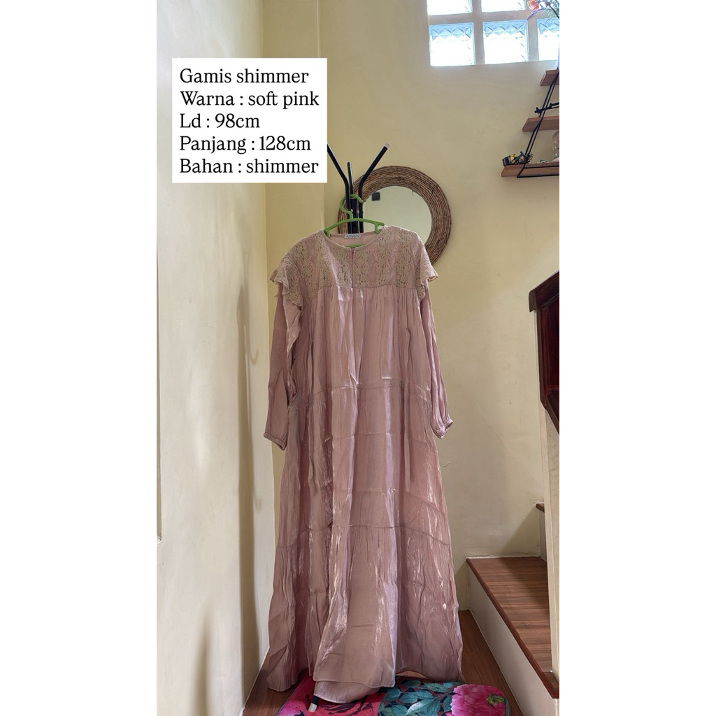 PRELOVED Gamis Abaya Shimmer Shimmer