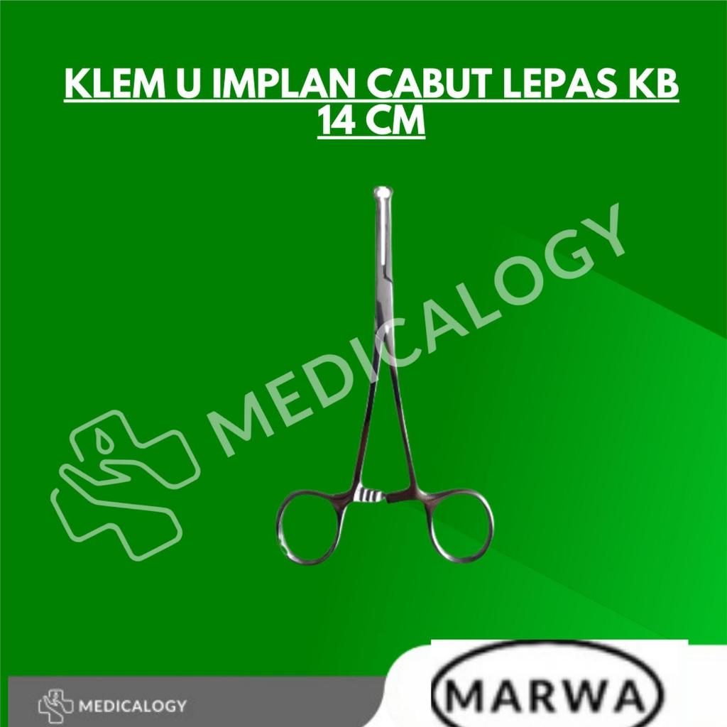 Klem U Implan Cabut Lepas KB 14 cm