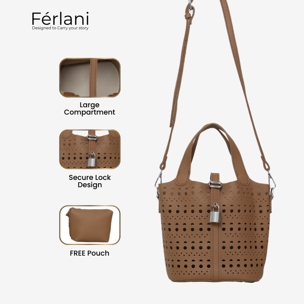 Ferlani - Pico Tas Wanita Shoulder Bag Selempang Kekinian Simple