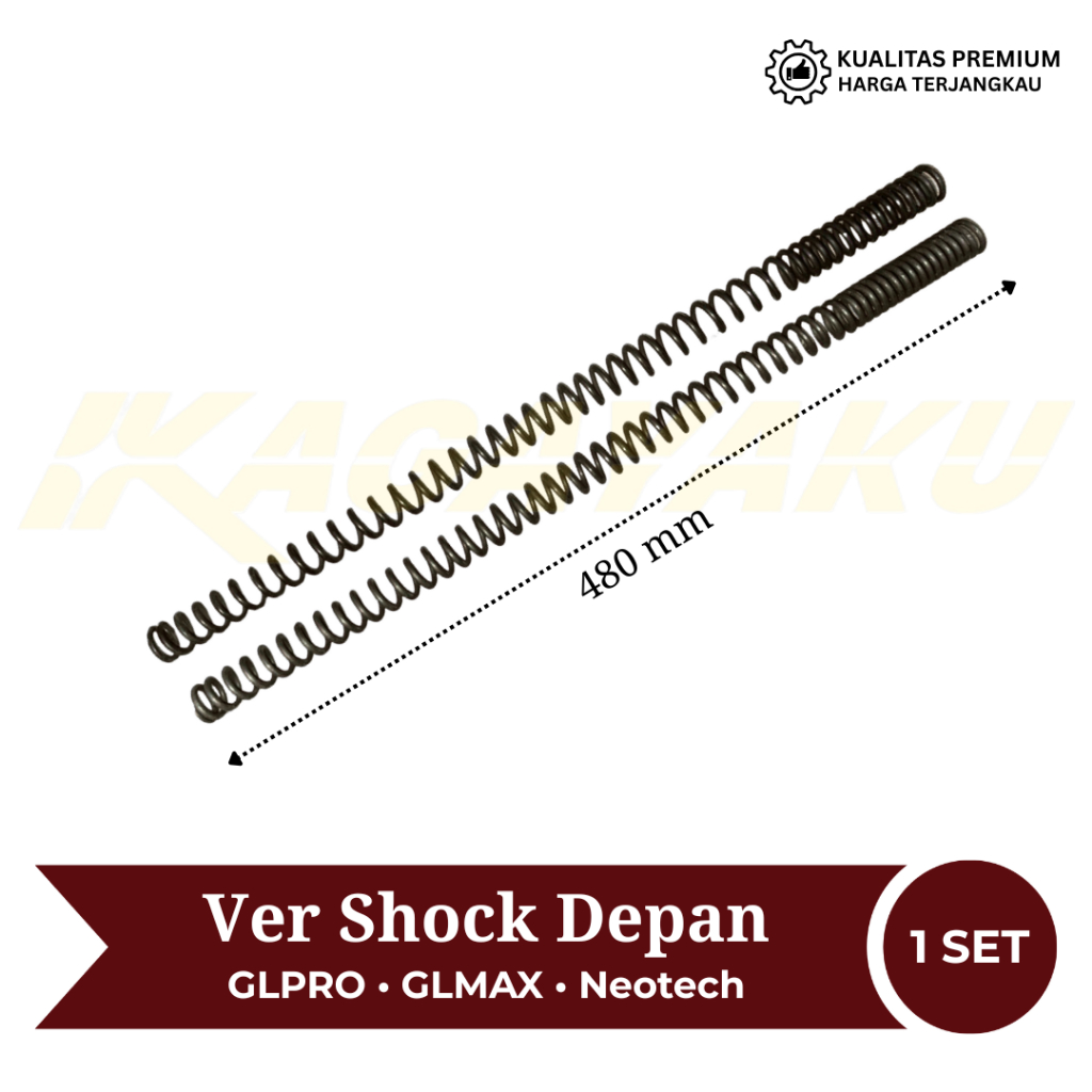 Ver Per Pir Skok Shock Depan GLPro GL Pro / GL Max / Neotech Neotek Tebal Kuat Awet Ori Kagayaku