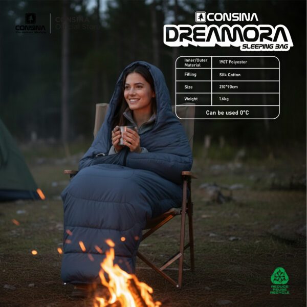Consina Dreamora Sleeping Bag Kantung Tidur Gunung | Outdoor Expedition Hiking Camping