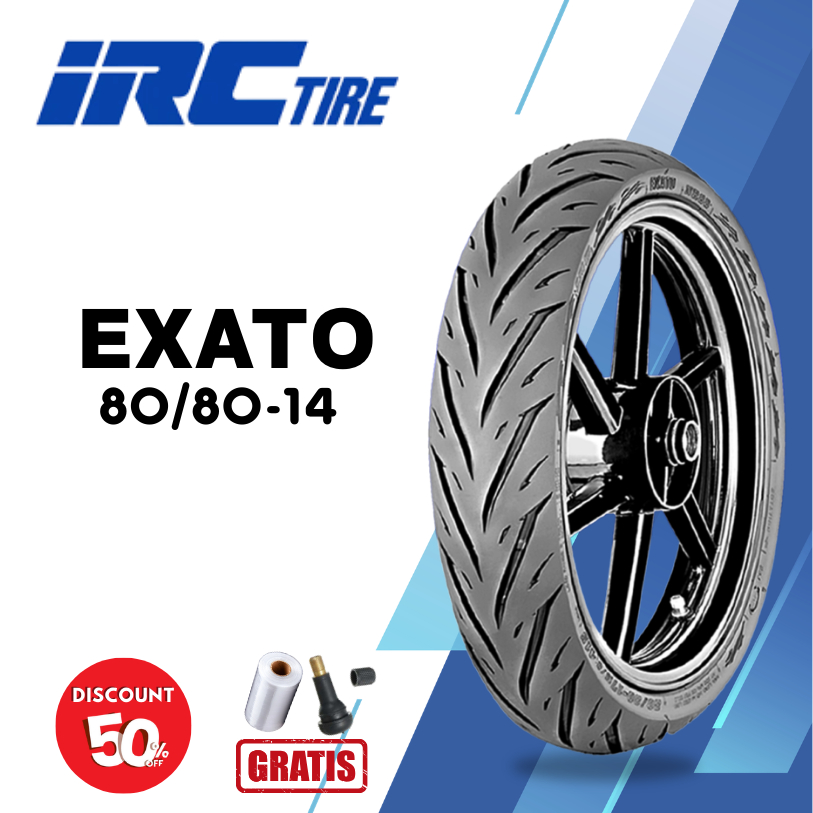 Ban Motor Matic IRC EXATO 80/80 Ring 14 Tubeless