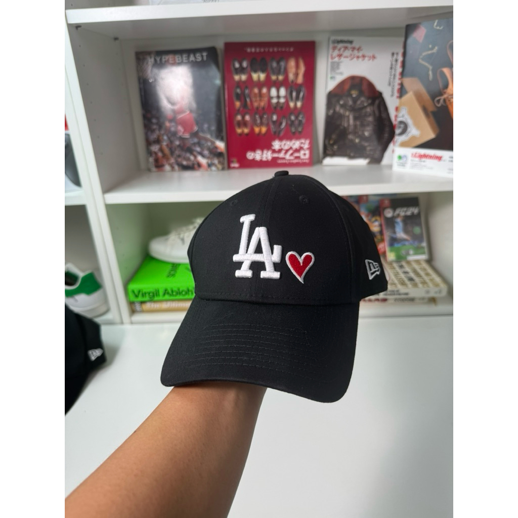 Topi new era mlb la yankees red heart shadow cap black