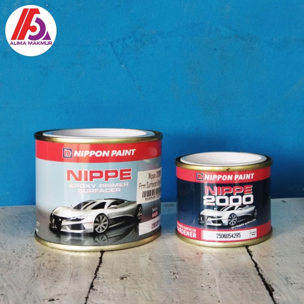Epoxy Nippe 2000 Grey + Hardener 200cc / Epoxy Grey / Epoxy Nippe / Epoxy Primer