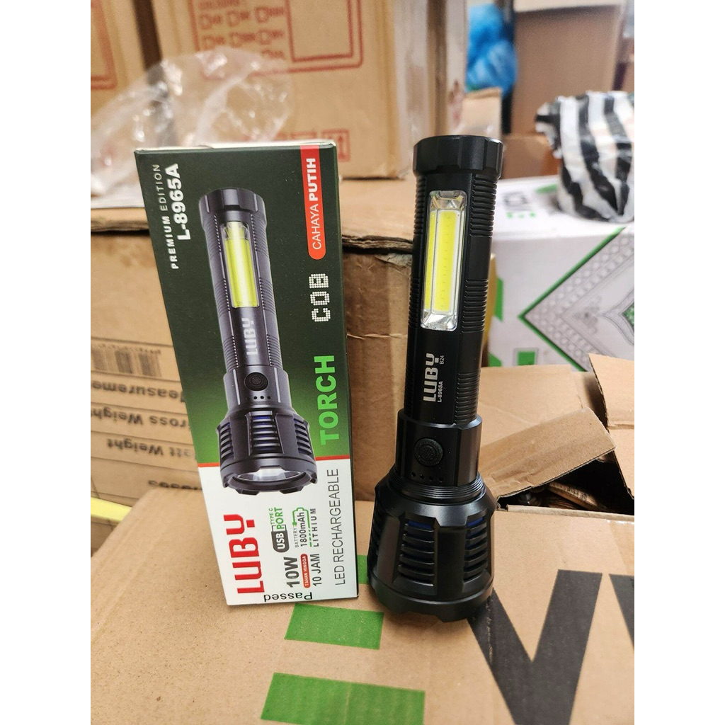 Luby Senter Zoom 15 watt L-8966 A senter Cahaya jarak jauh