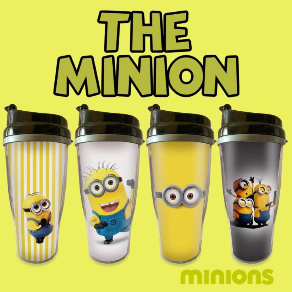 Tumbler Kartun Minion / Tempat Minum Gambar Minion / Tumbler Custom Insert Paper