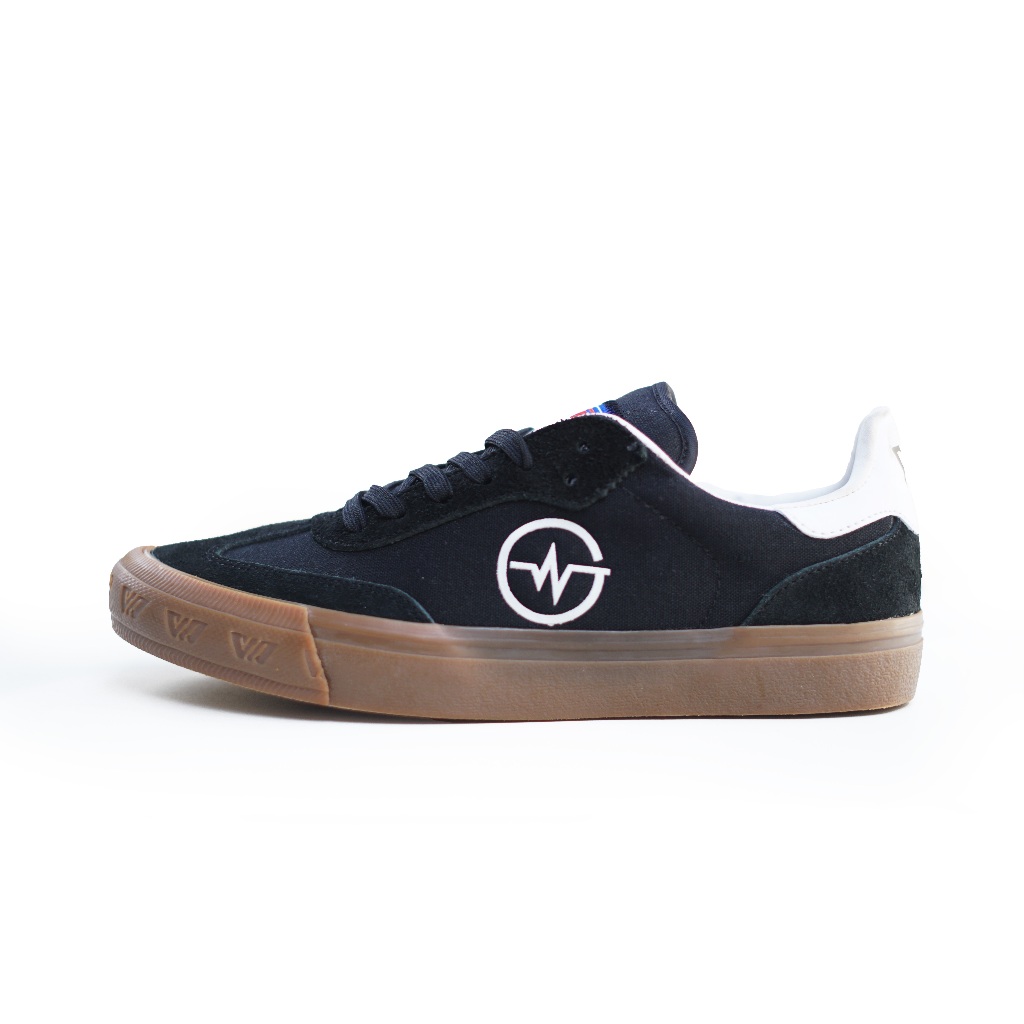 Wakacaw Keizo Black Gum Series - Sepatu Sneakers Casual Pria Dan Wanita