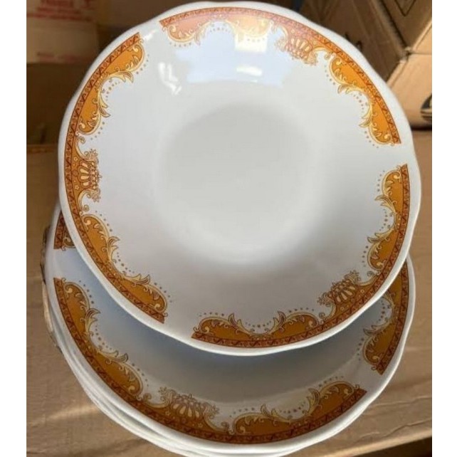 Piring Lilia Mahkota 8 inc (1Lusin)