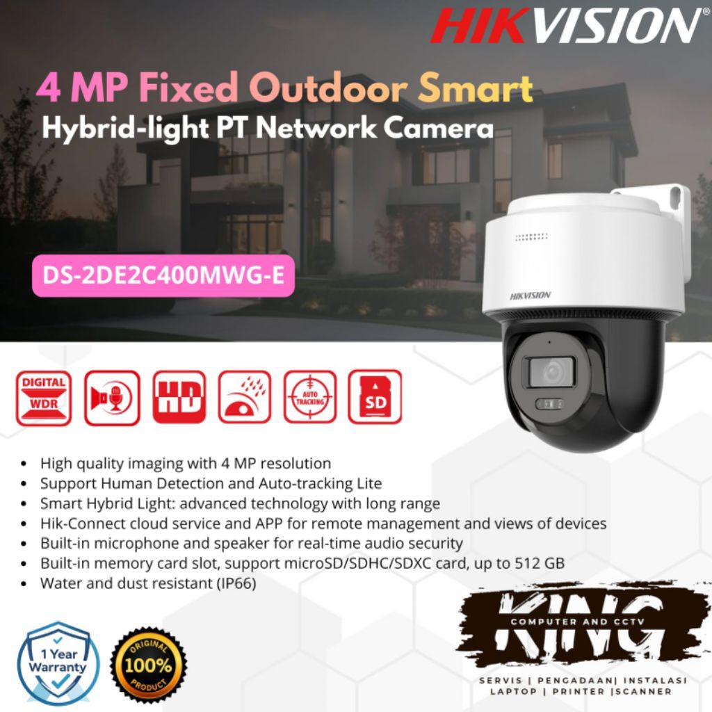 SMART CAMERA MINI PTZ HIKVISION 4mp | PTZ HIKVISION