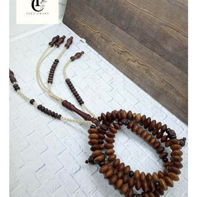 Tasbih tijani kayu nogosari nagasari original T46