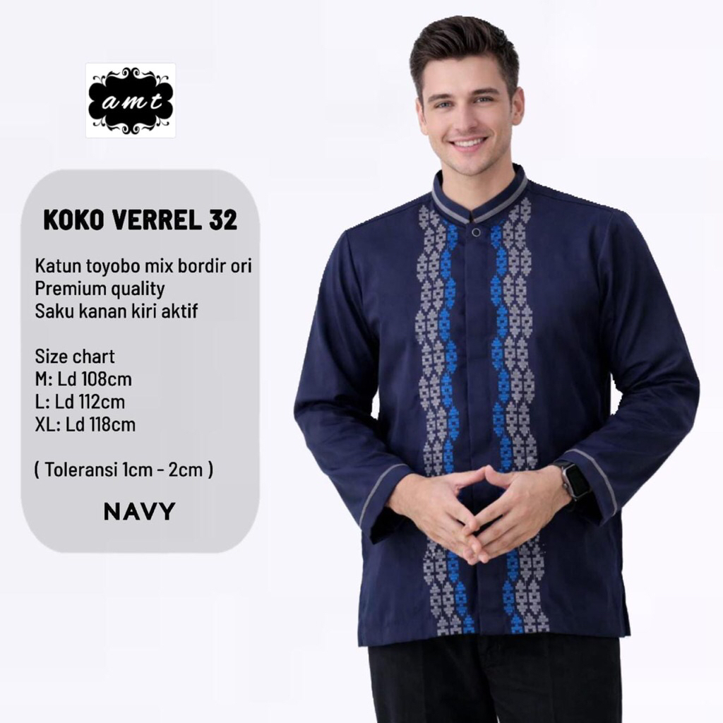kurta kemeja koko kemko dewasa toyobo original solo lengan panjang pakaian muslim atasan pria cowok 