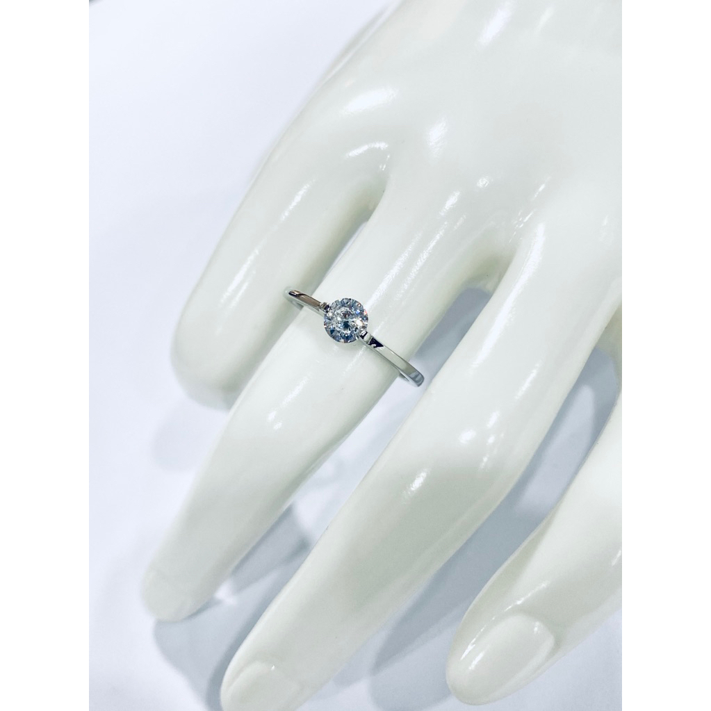 Cincin Perak 925 Motif Permata Satu