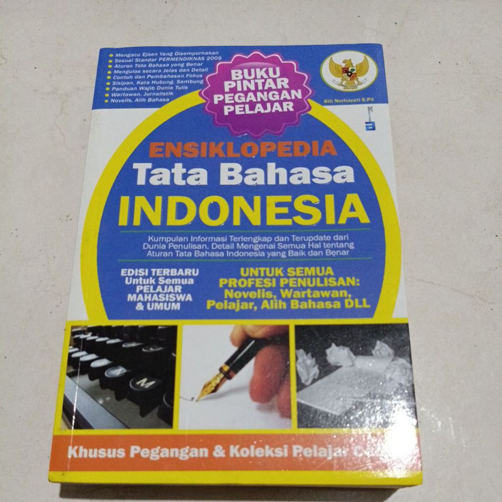 ( OBRAL ) BUKU PENDIDIKAN // ENSIKLOPEDIA TATA BAHASA INDONESIA // ORIGINAL
