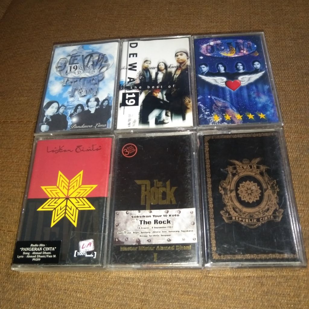 PAKET KASET PITA DEWA 19 - 6 ALBUM