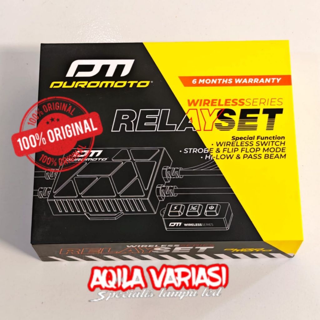 RELAY SET DUROMOTO RELAY+ WIRELESS SWITCH MOTOR MOBIL