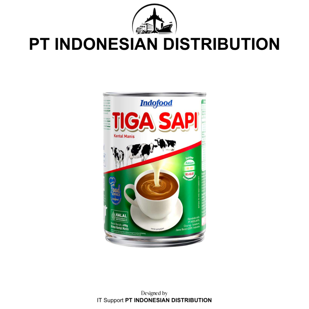 Tiga Sapi Kental Manis 490gr / Susu Kental Manis Tiga Sapi