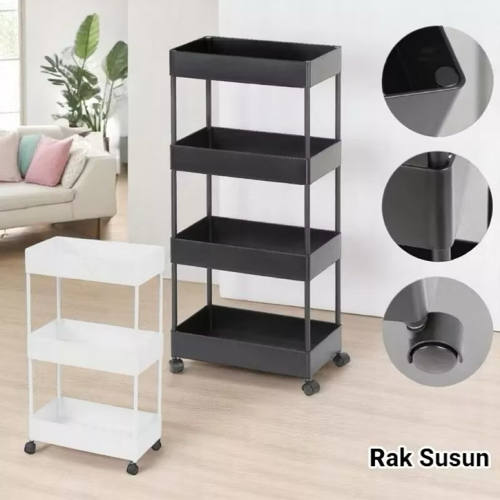 Rak susun 3 / Rak troley / Rak serbaguna/ rak susun serbaguna/ rak susun hampers/ rak susun parcel