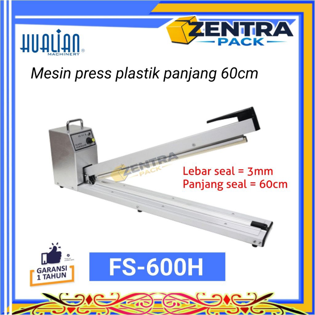Mesin Press Perekat Plastik Laundry Panjang 60cm - Hand Sealer FS-600H HUALIAN
