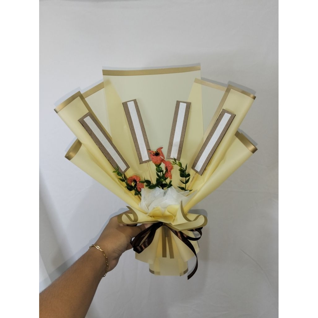 BUKET SNACK KOSONGAN / 4 STIK SNACK / BUKET KOSONGAN FANFLOWERS