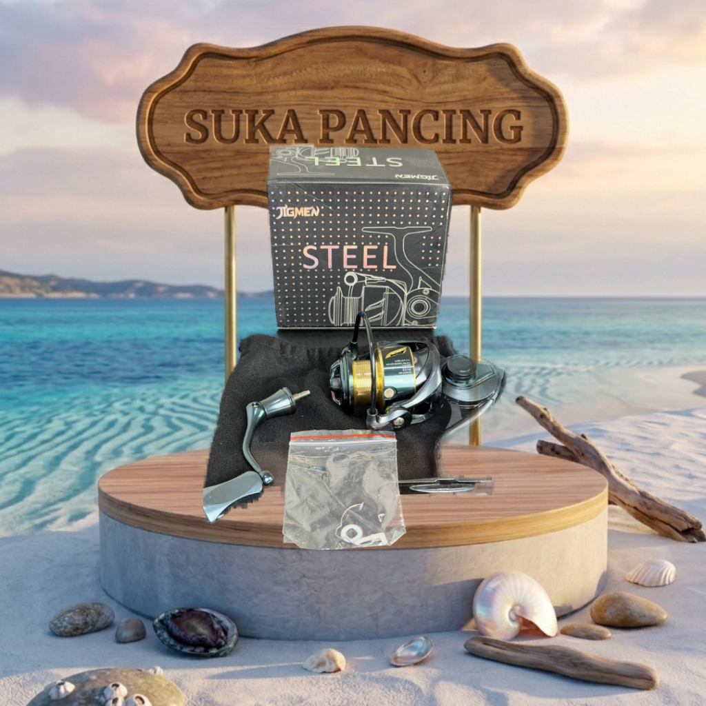 Reel Pancing Jigmen Steel Gen 1 Spinning SW 6BB Bahan Metal Super Kuat SaltWater Dan Power Handle