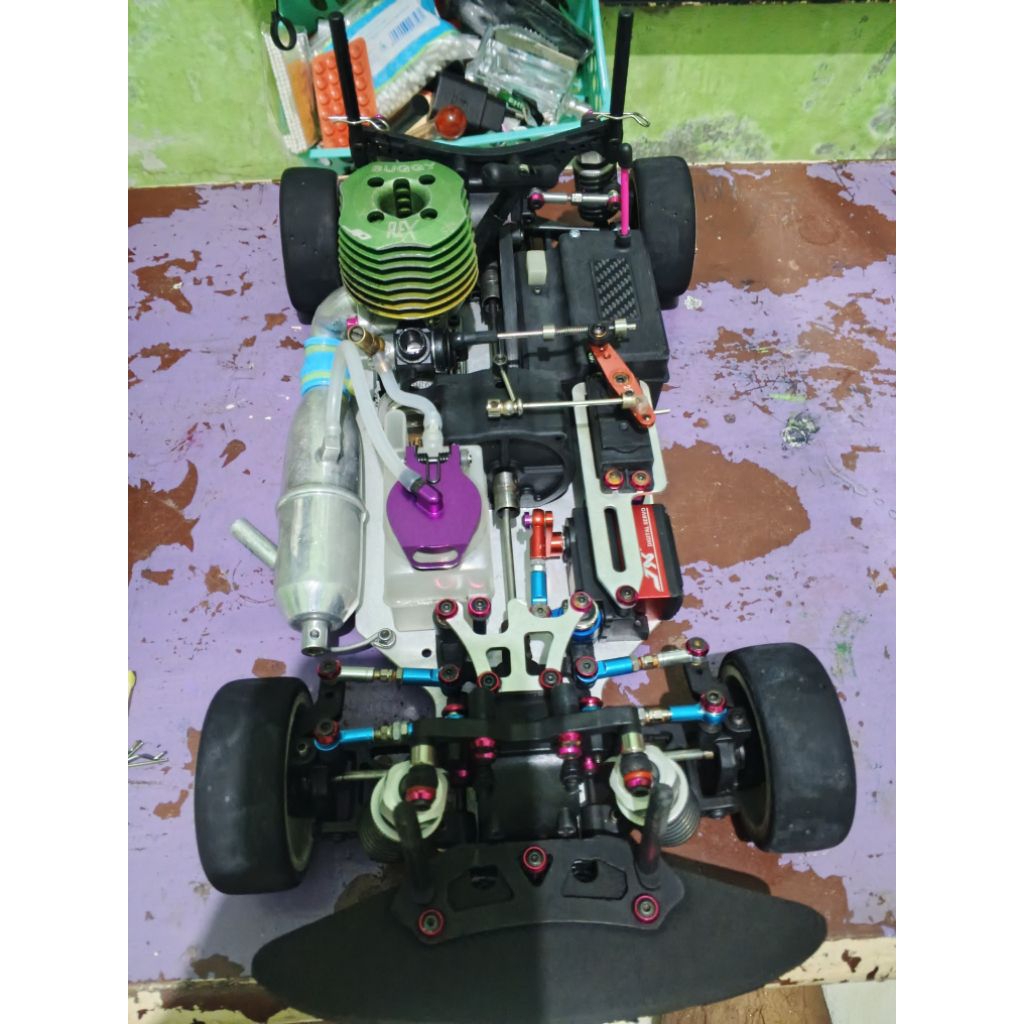 mobil remote rc engine nitro vrx 1/10