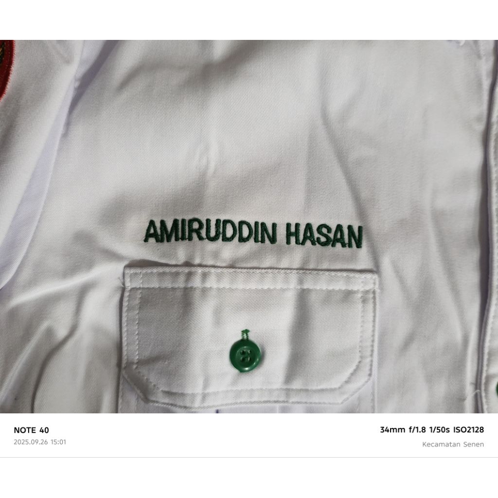 baju kemenag kemeja kemenag  free bordir nama