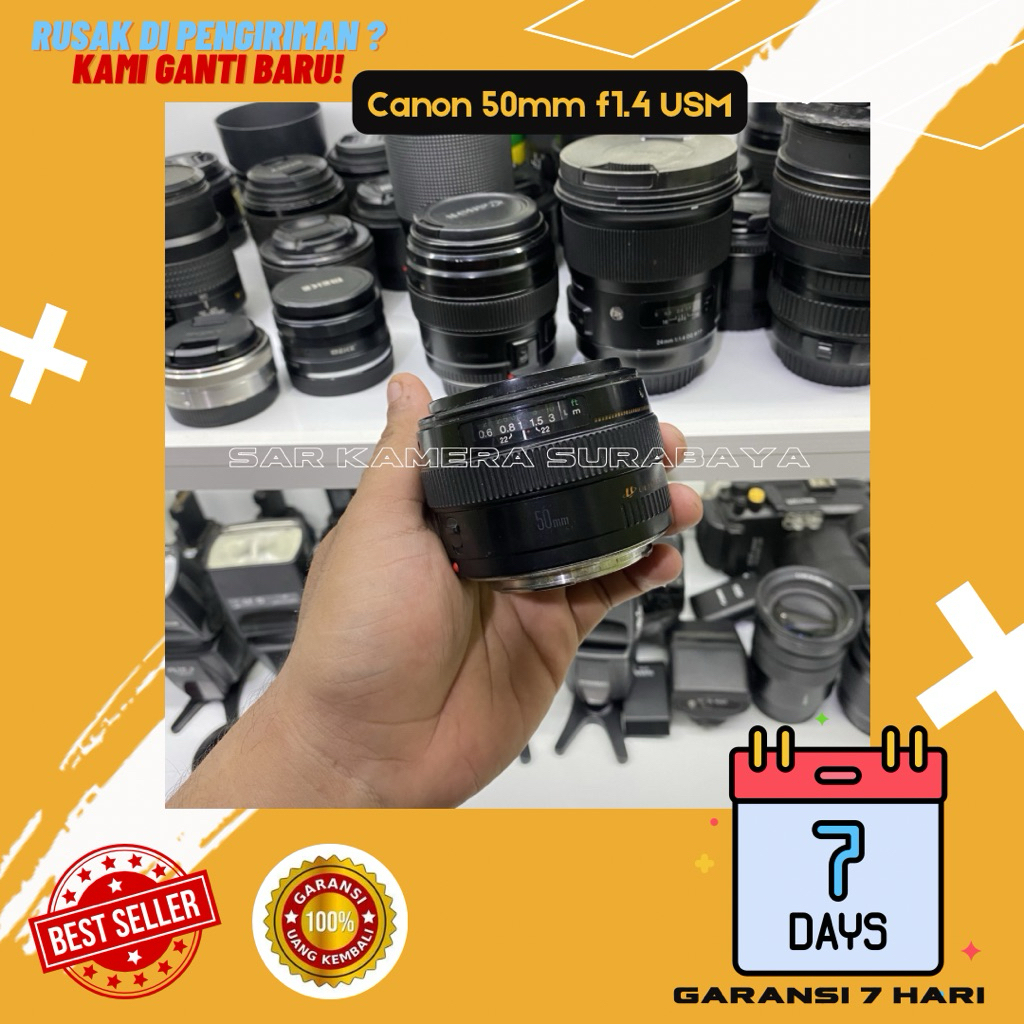 Lensa fix 50mm f1.4 USM canon