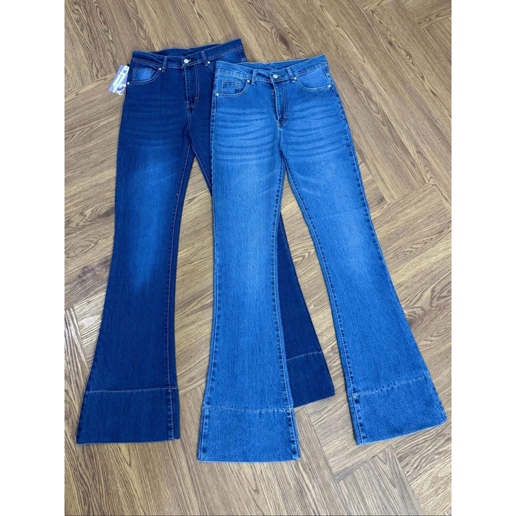 Celana Cutbray Lipat Lebar Celana Jeans Wanita Cutbray Highwaist Pinggang Tinggi Bahan Melar Ready S