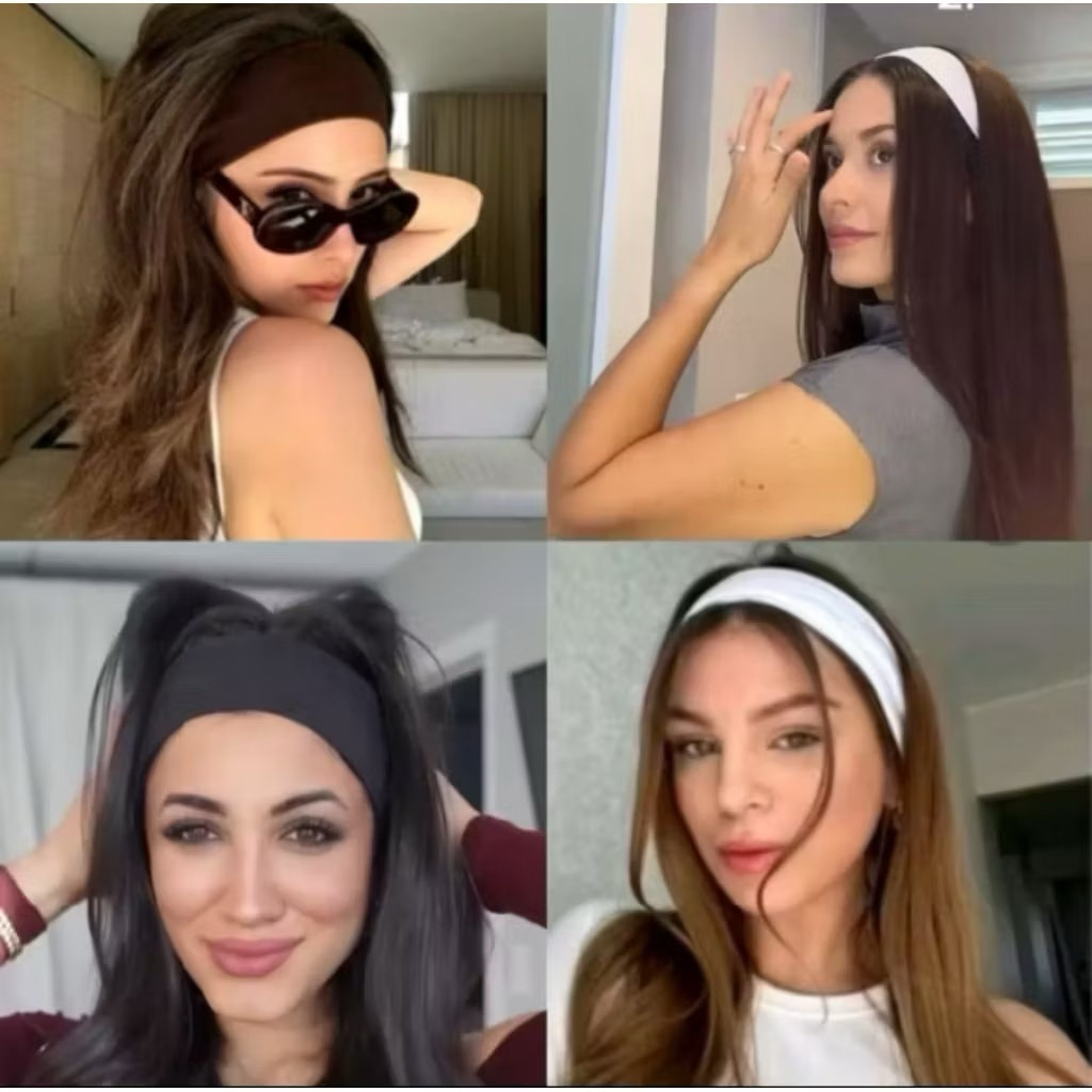 Bandana Headband Wanita Korea Headband Sport Super Premium