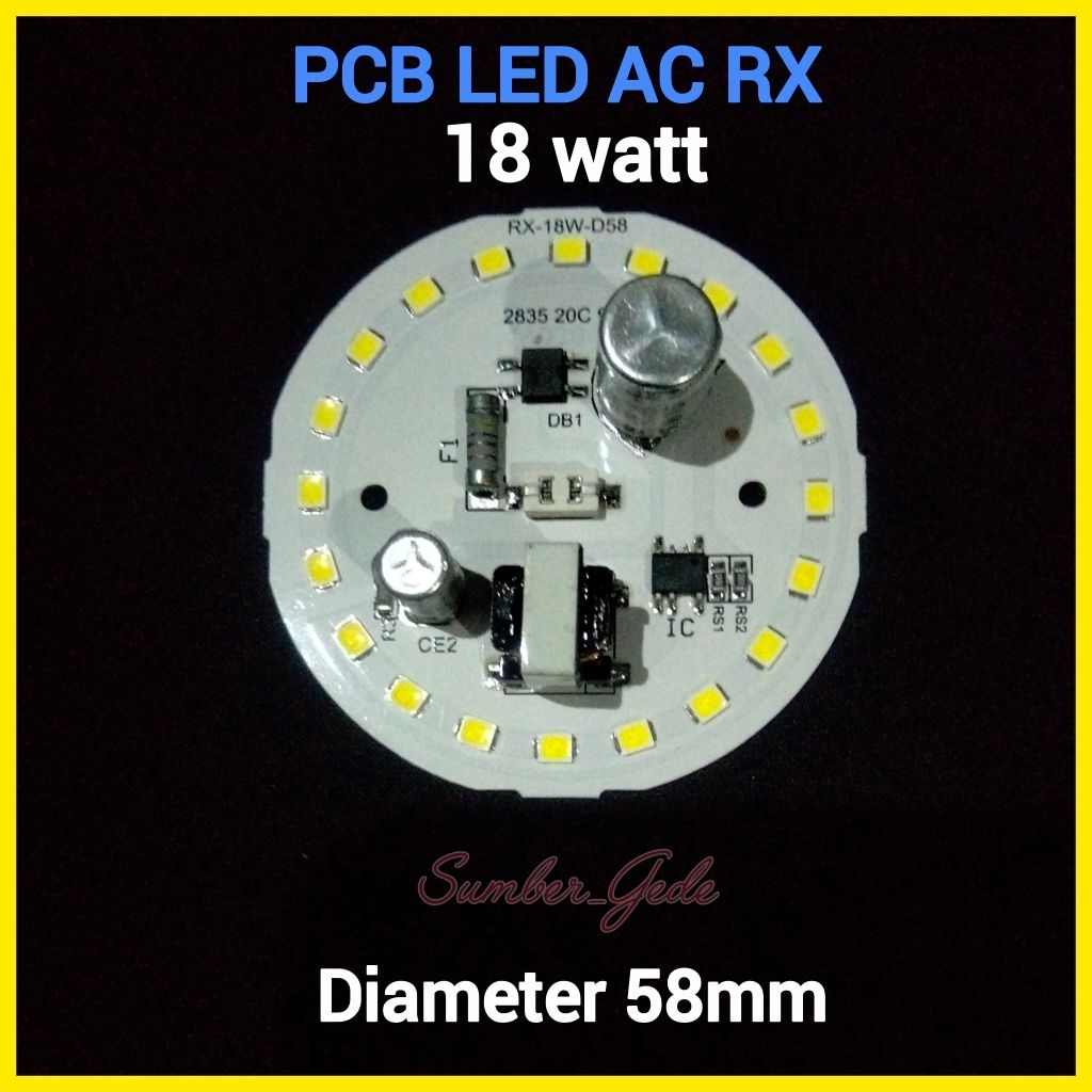 PCB LED AC 18W RX